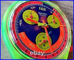 Swatch Originals Grand Prix 37mm SCJ101 NOS Circa 1992 RARE BRAND NEW SALE