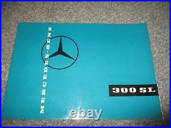 Ultra Rare 1957 Mercedes-Benz 300 SL Roadster showroom sales brochure original