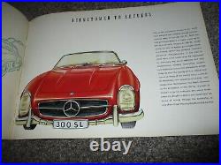 Ultra Rare 1957 Mercedes-Benz 300 SL Roadster showroom sales brochure original