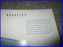 Ultra Rare 1957 Mercedes-Benz 300 SL Roadster showroom sales brochure original