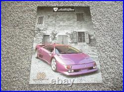 Ultra Rare Lamborghini Diablo SE30 Anniversary Coupe factory sales brochure