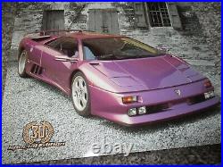 Ultra Rare Lamborghini Diablo SE30 Anniversary Coupe factory sales brochure