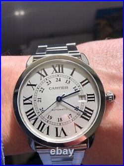 Very Rare First Edition 3517 Cartier Ronde Solo W6701011 42 mm of 2013