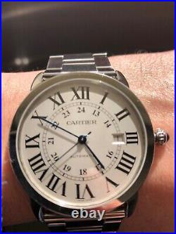 Very Rare First Edition 3517 Cartier Ronde Solo W6701011 42 mm of 2013